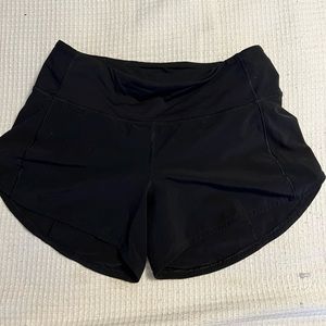 Lululemon black shorts “speed up” style size 4